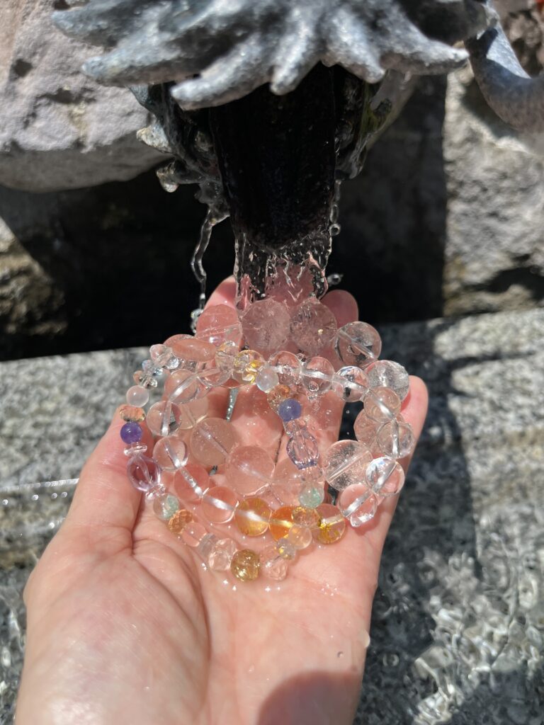 金櫻神社の神水で浄化