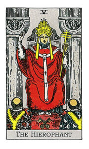 タロットカード 法王（THE HIEROPHANT）